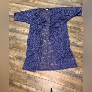LuLaRoe Periwinkle Lace Cardigan